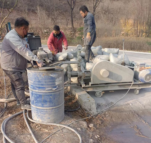 遂宁路面下沉注浆